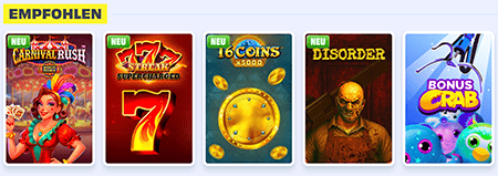 Spiele im OnlySpins Casino